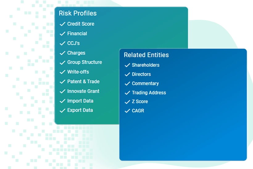 Export credit risk reports with financial data company profiles and risk insights