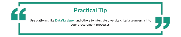 Practical Tip of Integrating Diversity into Procurement Processes