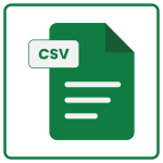 CSV file icon