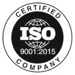 ISO 9001 certified badge