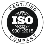 ISO 9001 certified badge
